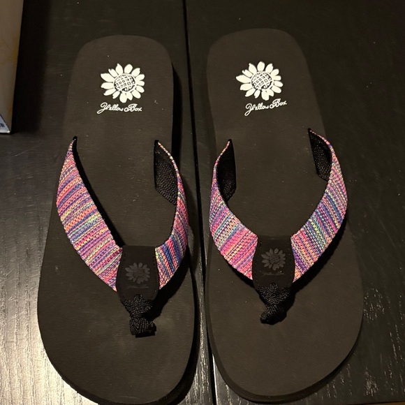 Yellow Box Multicolor Flip Flops - Picture 4 of 6